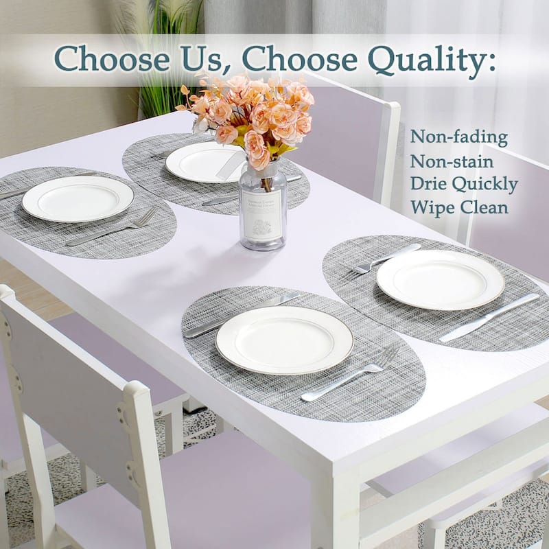 Washable Placemats Set of 6 Non-Slip Insulation Mats