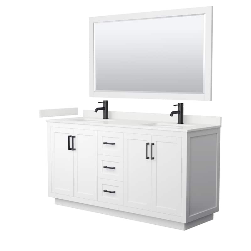 Wyndham Collection WCF292966D-QTZ-UNSM58 Miranda 66" Free Standing