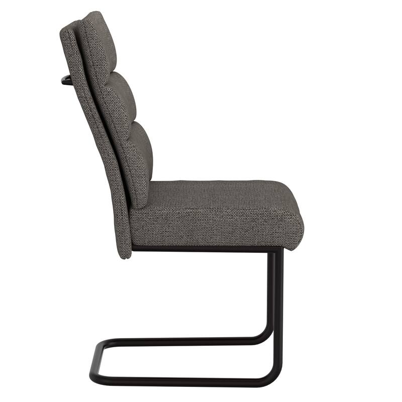 Modern Fabric & Metal Dining Chair, Set of 2