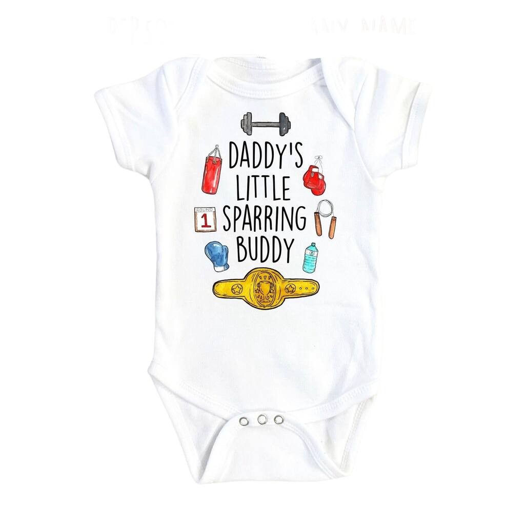 Boxing Sparring 4 - Baby Boy Girl Clothes Infant Bodysuit Funny Cute Newborn
