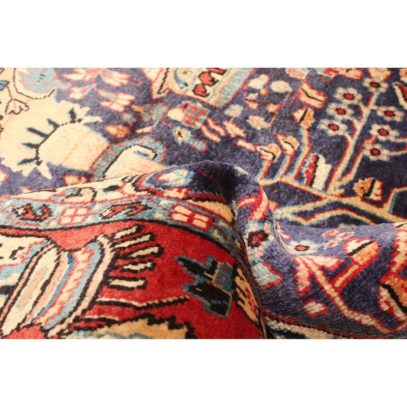 ECARPETGALLERY Hand-knotted Anadol Dark Navy Wool Rug - 3'3 x 4'8