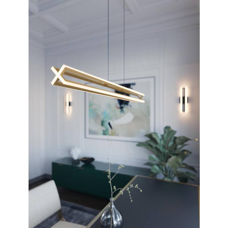 Cass Linear Pendant LED 120V - Gold