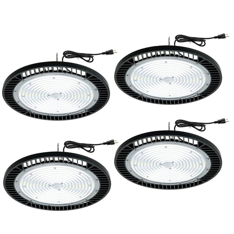 Ultra-Bright 400W UFO High Bay Light 15.7 Inch Dimmable Industrial Lighting For Warehouse, Workshop, Garage