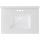CRAFT + MAIN QZ31224R 31" Quartz Vanity Top with Backsplash and