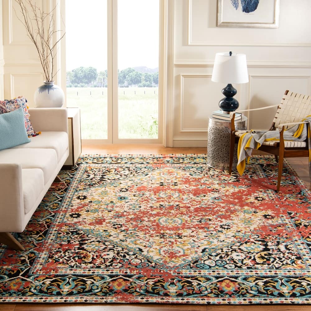 SAFAVIEH Classic Vintage Boho Gaenor Oriental Cotton Rug
