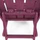 preview thumbnail 86 of 172, Shoreline Fully Assembled All-Weather HDPE Outdoor Folding Modern Adirondack Chair