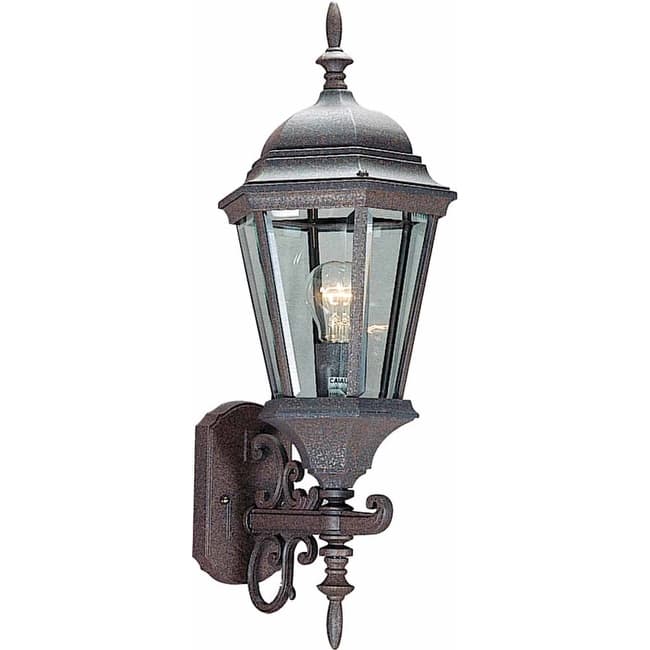 Volume Lighting V8211 1 Light 24.5" Height Outdoor Wall Sconce with - Black