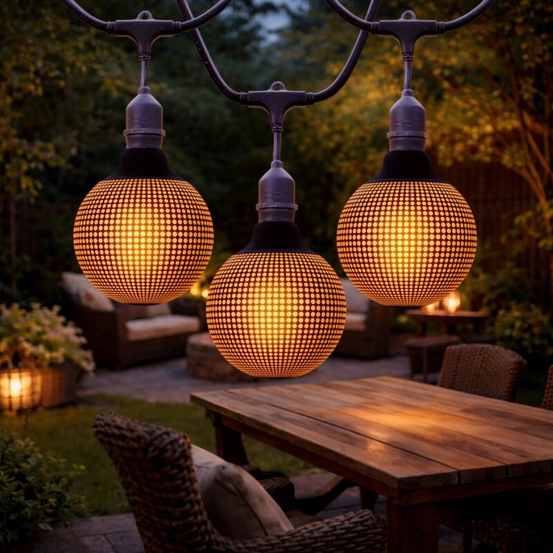 Festive Living G125 Decorative LED Bulb – 1800K Warm Vintage Glow - Art Deco