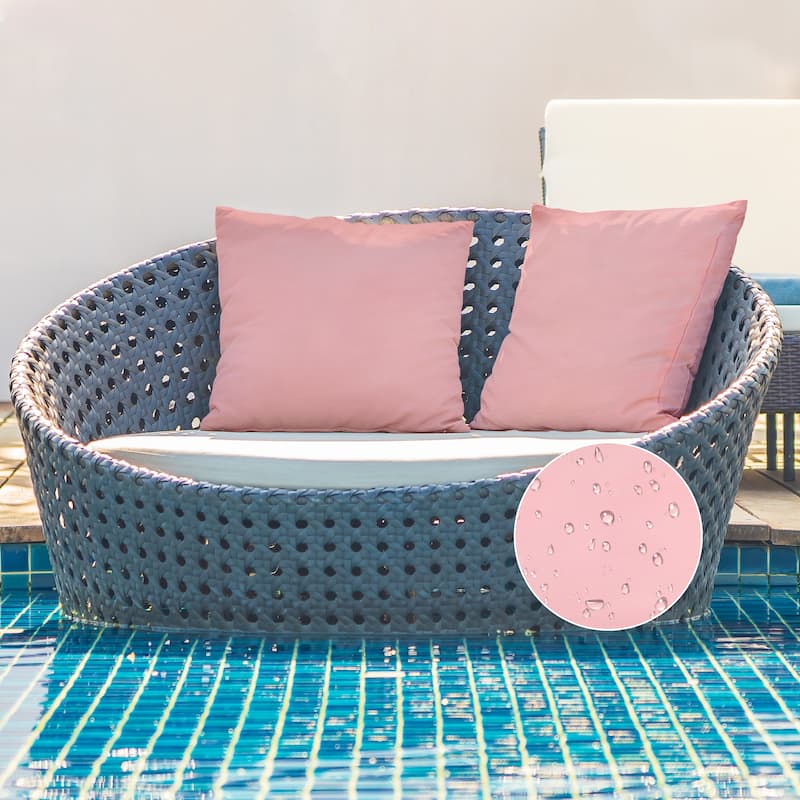 A1HC All-weather Waterproof Outdoor Throw Pillow Covers, Set of 2