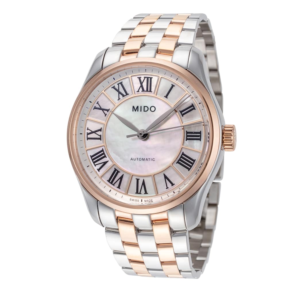 Mido Women's Belluna II 33mm Mother-of-Pearl Dial Stainless Steel Automatic Watch - Two-Tone - One Size