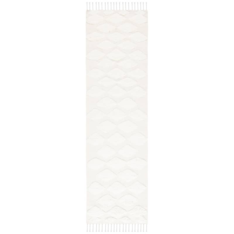 SAFAVIEH Handmade Casablanca Shag Rouba Tribal Wool Rug
