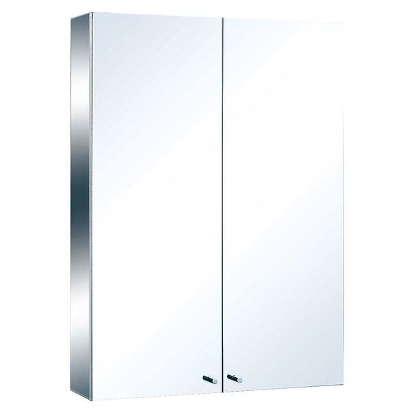 Shop Renovators Supply Magnificent Rustfree Stainless Steel Medicine Cabinet Organizer Shelves With Double Mirror Door Overstock 12364166