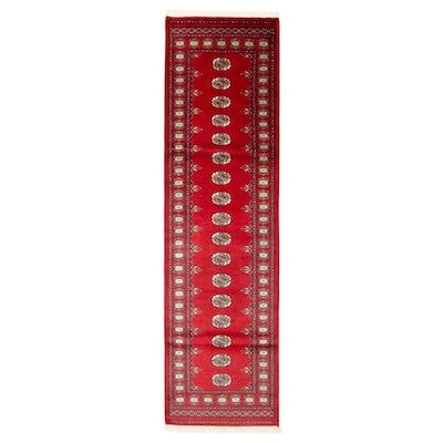 ECARPETGALLERY Hand-knotted Finest Peshawar Bokhara Red Wool Rug - 2'8 x 9'11