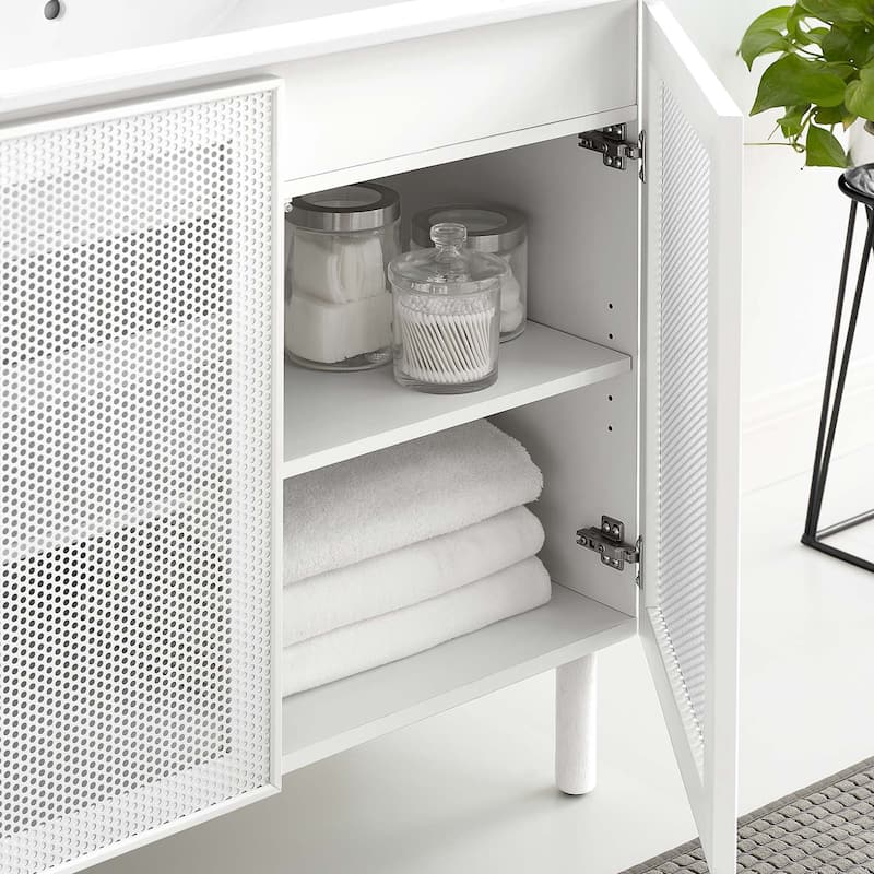 Calla 24" Perforated Metal Bathroom Vanity