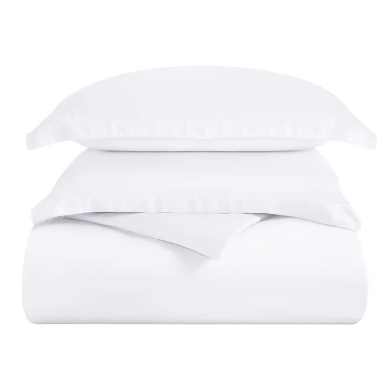 Superior Modal From Beechwood 400 Thread Count Solid Duvet Cover Set