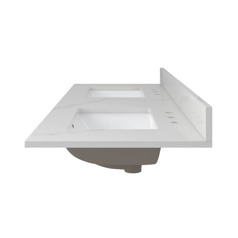 CRAFT + MAIN BAVT6122D-QCB Brantley 60" Free Standing Double Basin