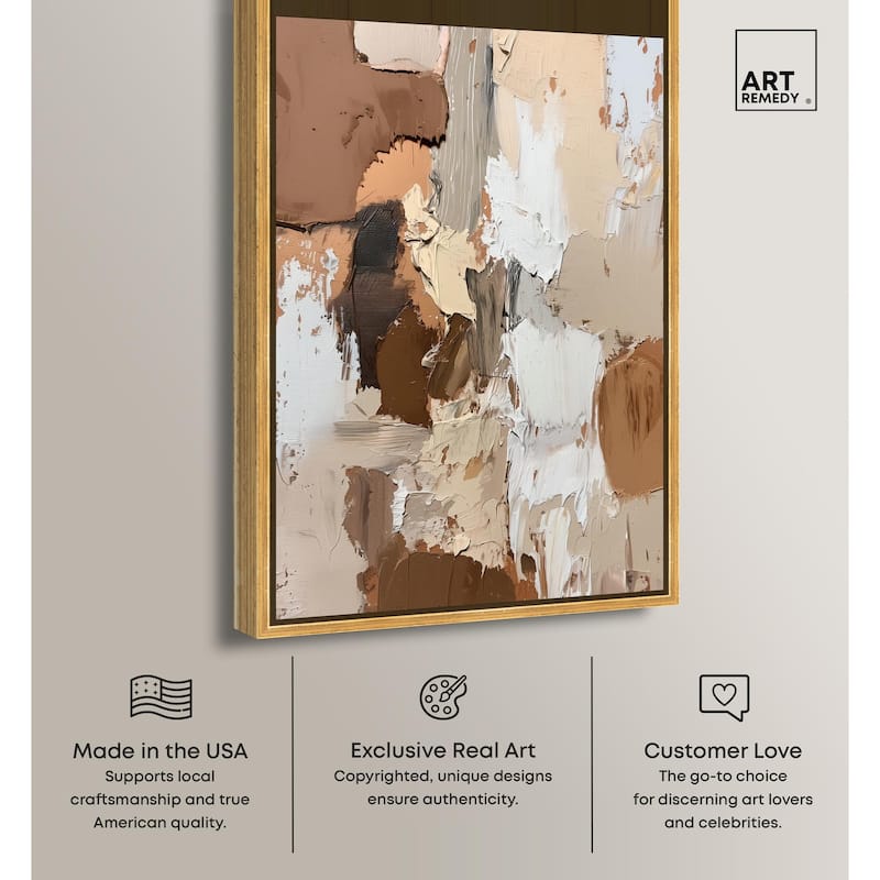 Beige Variations Canvas by Art Remedy