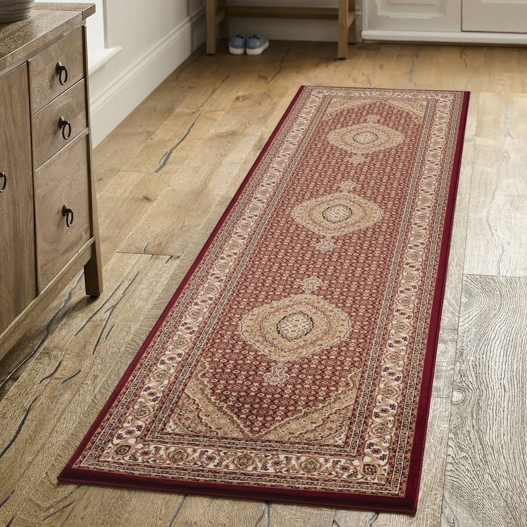 Red 2 ft. 7 in. x 9 ft. 10 in. Area Rug - 10' x 3'