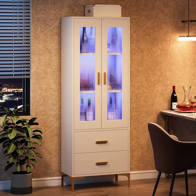 65 Inches Tall Bookcase Bookshelf for Living Room Home Office