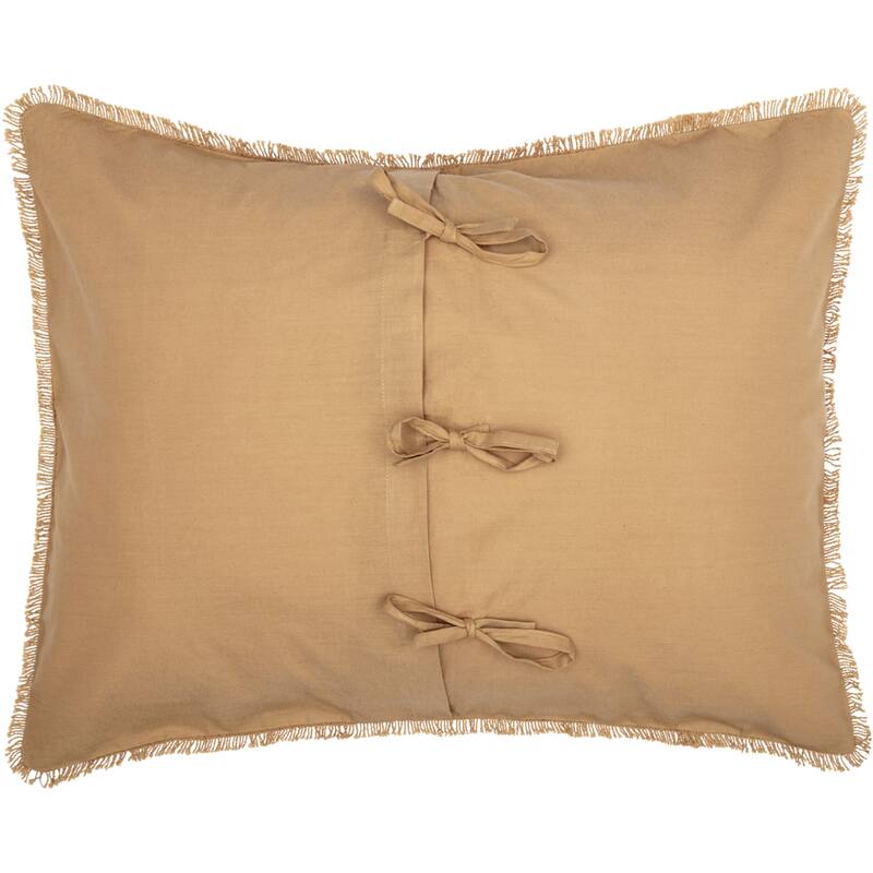 Burlap Star Sham