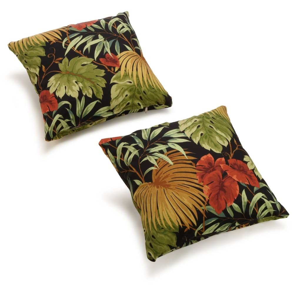 17-inch All-weather Outdoor Throw Pillows (Set of 2, Multiple Patterns)