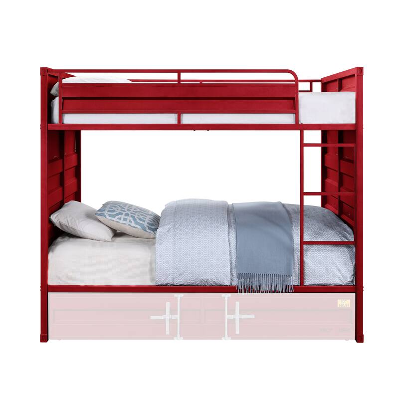 Kamloops Full over Full Bunk Bed with Built-in Ladder