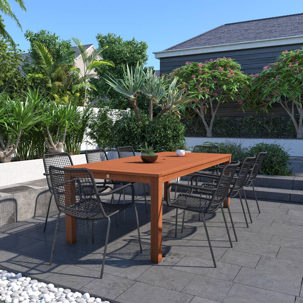Amazonia Arlington FSC Certified Wood Outdoor Patio Rectangular Dining Set