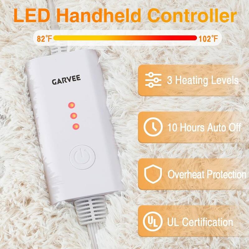 4x6 ft Wired Electric Heated Rug, Floor Mat for Living Room Bedroom