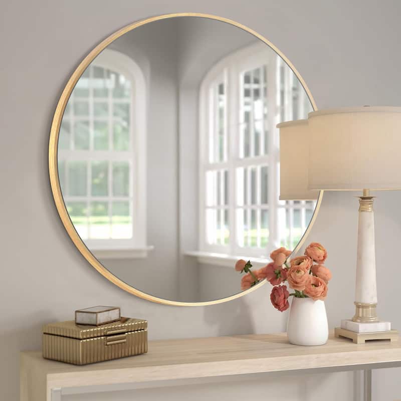 Modern Bathroom Wall Mounted Round Vanity Mirror