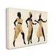 preview thumbnail 1 of 12, Stupell Powerful Women Dancing African Glam Fashion Black Beige Canvas Wall Art - Brown