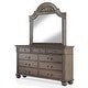 preview thumbnail 19 of 22, Furniture of America Vame Traditional Grey Wood 6-Piece Poster Bedroom Set
