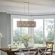 preview thumbnail 6 of 5, Kichler Lighting Sayulita 4-Light White Wicker Chandelier