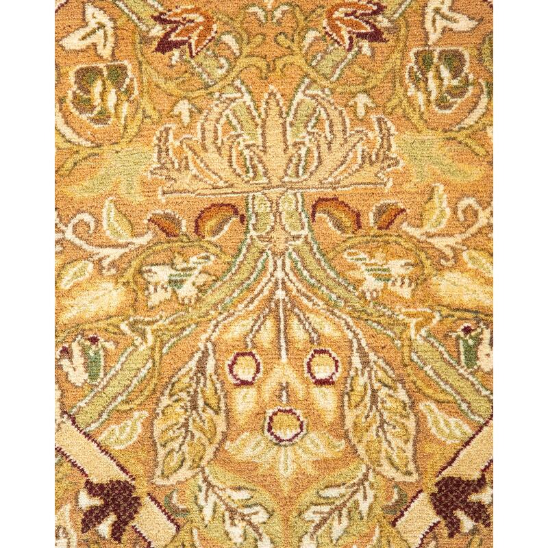Overton Handknotted Wool Traditional Oriental Brown Runner