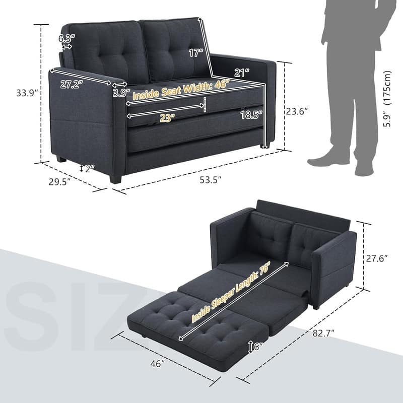 VINGLI Loveseat Sleeper