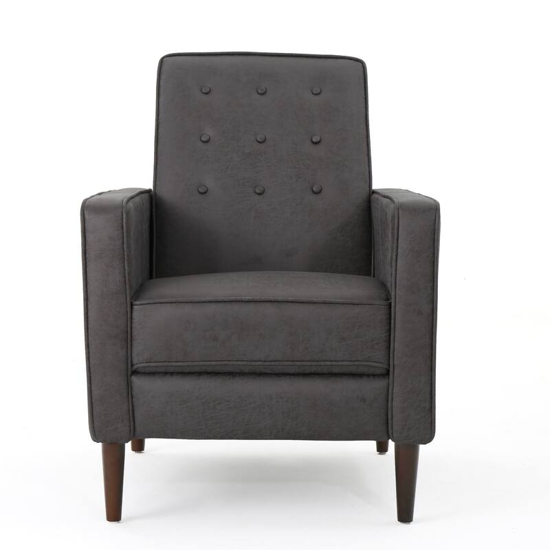 Mid-Century Modern Recliner, UpholAstered Recliner With Beech Wood Legs