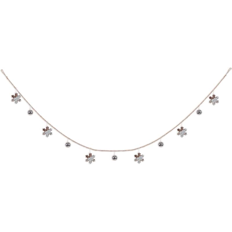 Rustic Snowflake Garland 72"