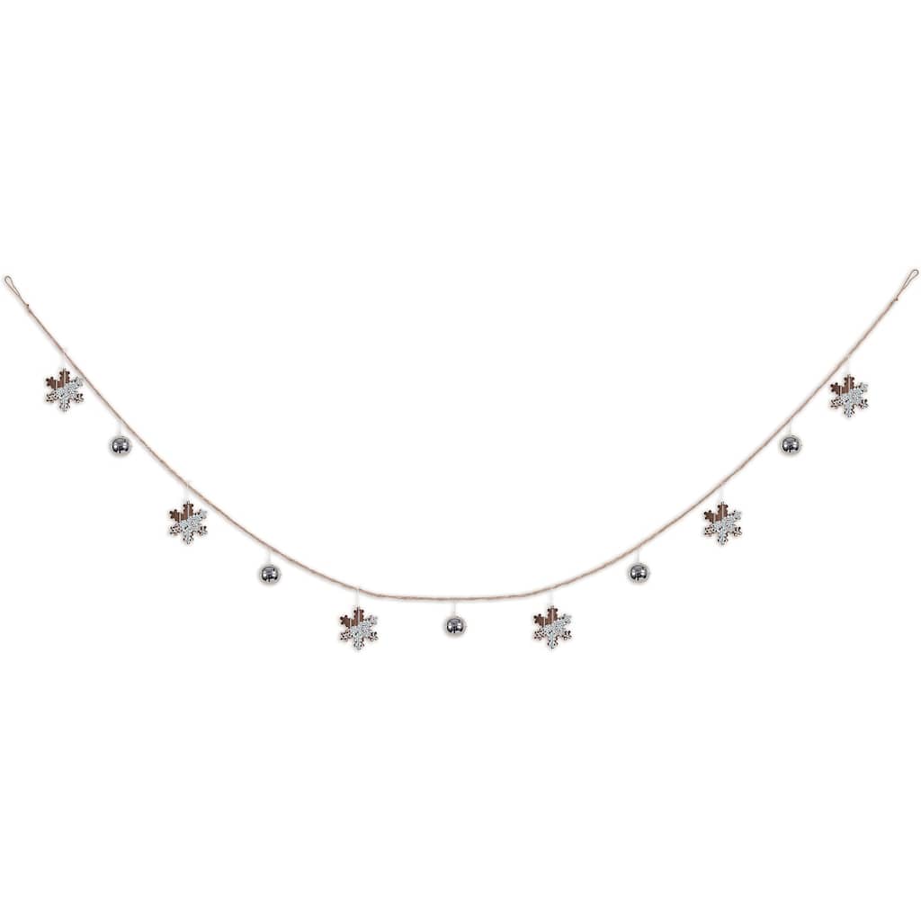 Rustic Snowflake Garland 72"