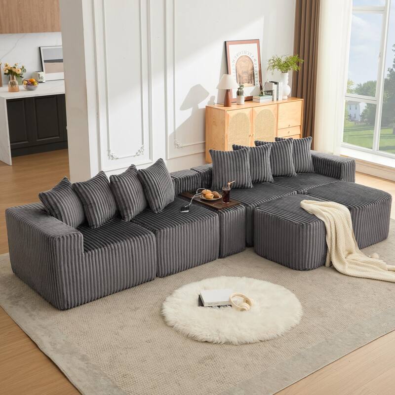 137.5" Oversize Movable Modular Sofa
