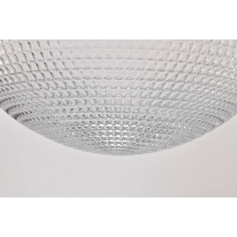 Sokix Frosted Pyramidical Glass Globe Pendant Ceiling Lamp Downrod