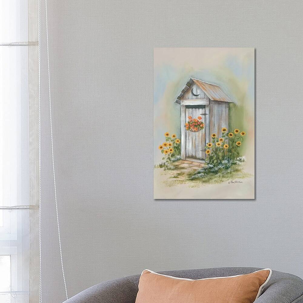 iCanvas "Country Outhouse I" by Pam Britton Canvas Print