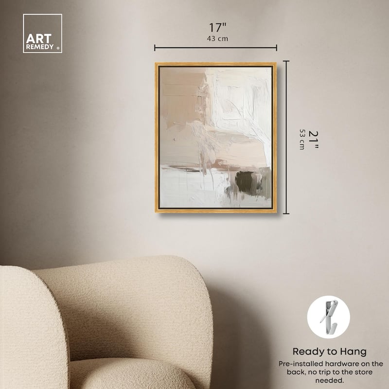 Gentle Strokes of Nature I Canvas by Art Remedy