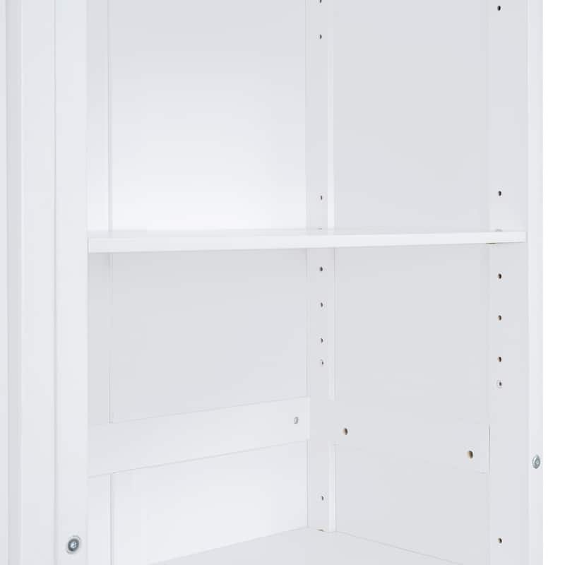 Folding Murphy Wall Bed Bookcase Platform Bed with Wood Slat Support