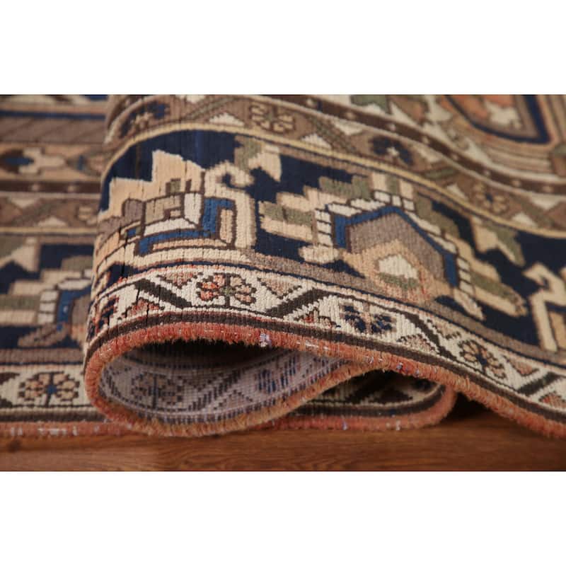 Garden Design Bakhtiari Persian Vintage Rug Hand-Knotted Wool Carpet - 6'10"x 10'2"