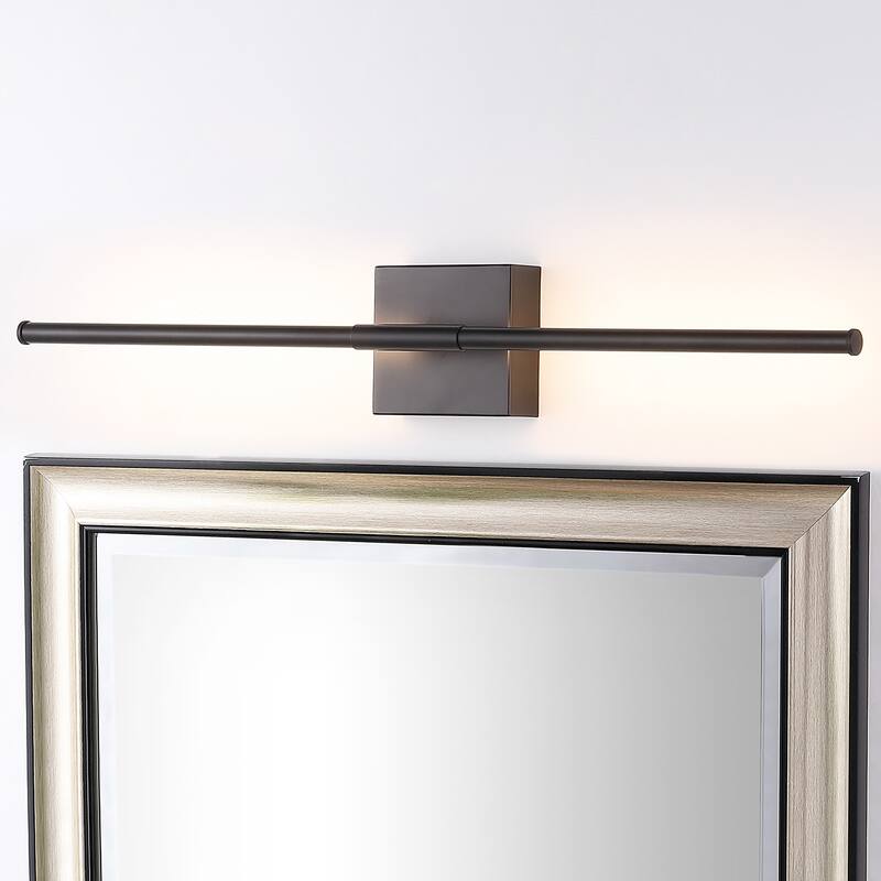 28" Dimmable Integrated LED Metal Wall Sconce, by JONATHAN Y