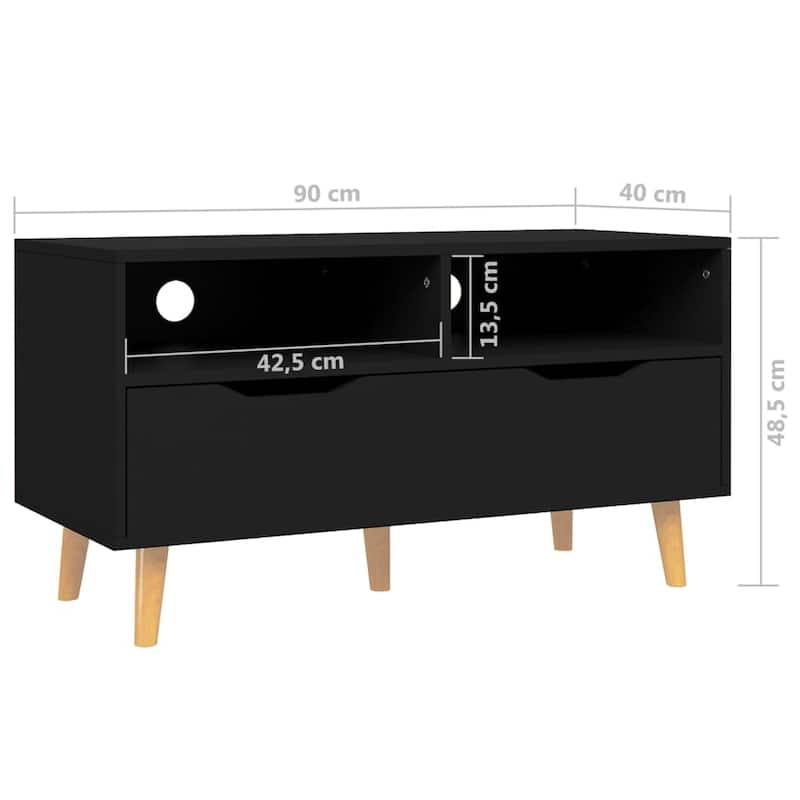 vidaXL TV Stand TV Console Sideboard TV Unit Home Media Unit Engineered Wood - 35.4" x 15.7" x 19.1"