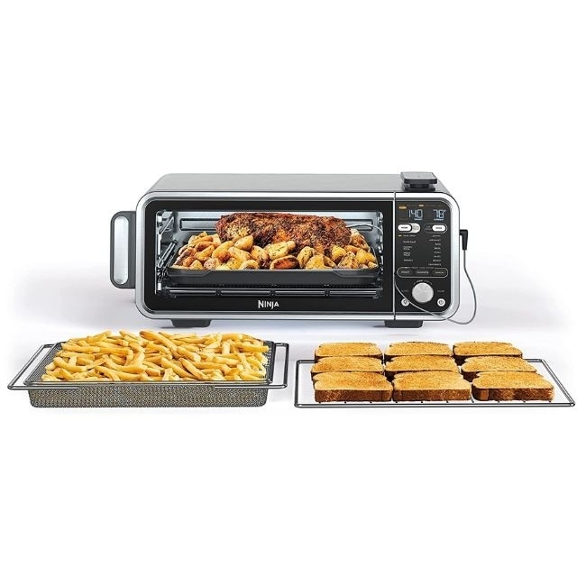 Ninja SP101 Foodi 8-in-1 Digital Air Fry, Large Toaster Oven, Flip-Away for  Storage, Dehydrate, Keep Warm, 1800 Watts, XL Capacity, Stainless Steel  MSRP $209.99 Auction
