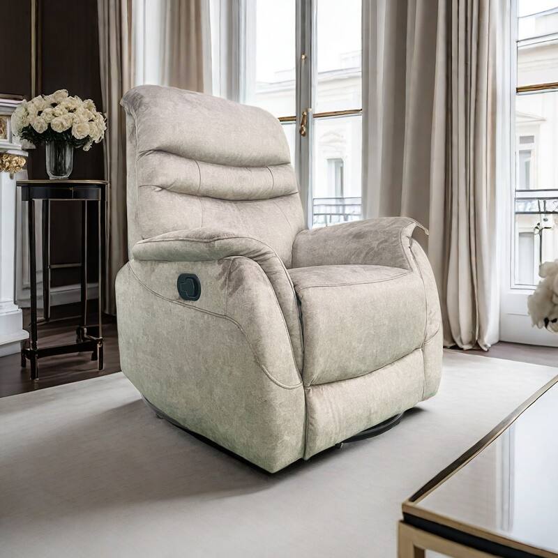 Rocking Swivel Recliner Chair for Living Room, 360 Degree Swivel, Adjustable Reclining Chair,Recliner Sofa with Lumbar Support