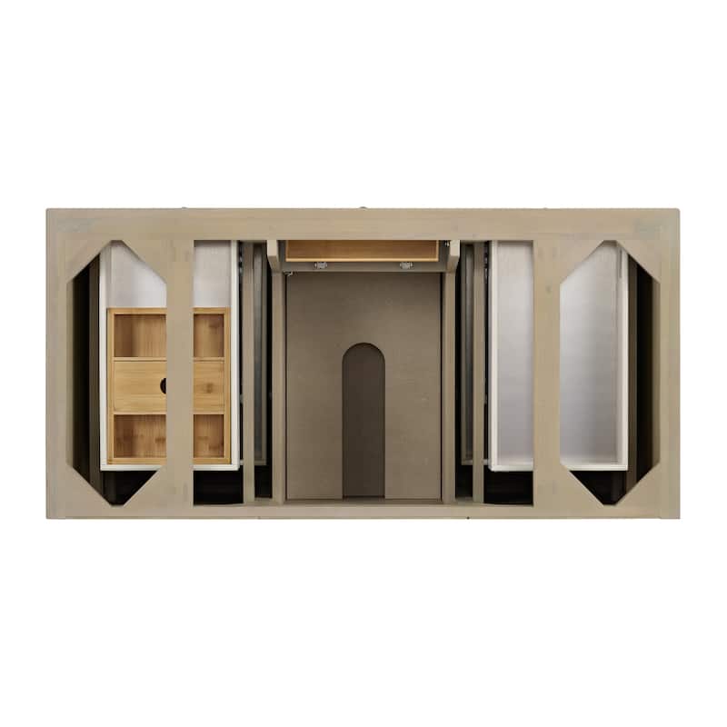 James Martin Vanities Lorelai 48" Single Vanity, Whitewashed Oak