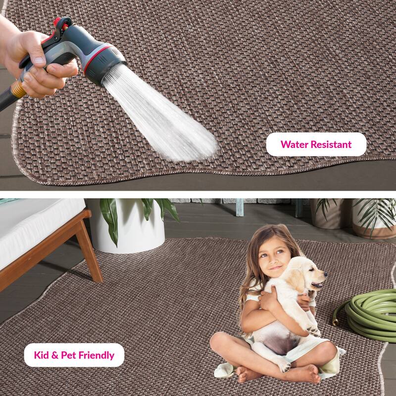 SAFAVIEH Courtyard Jonell Indoor/ Outdoor Patio Backyard Rug