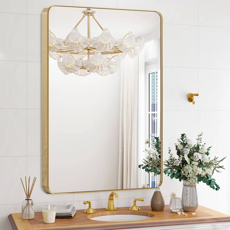 2 Pack Bathroom Rectangle Mirror Wall Mounted